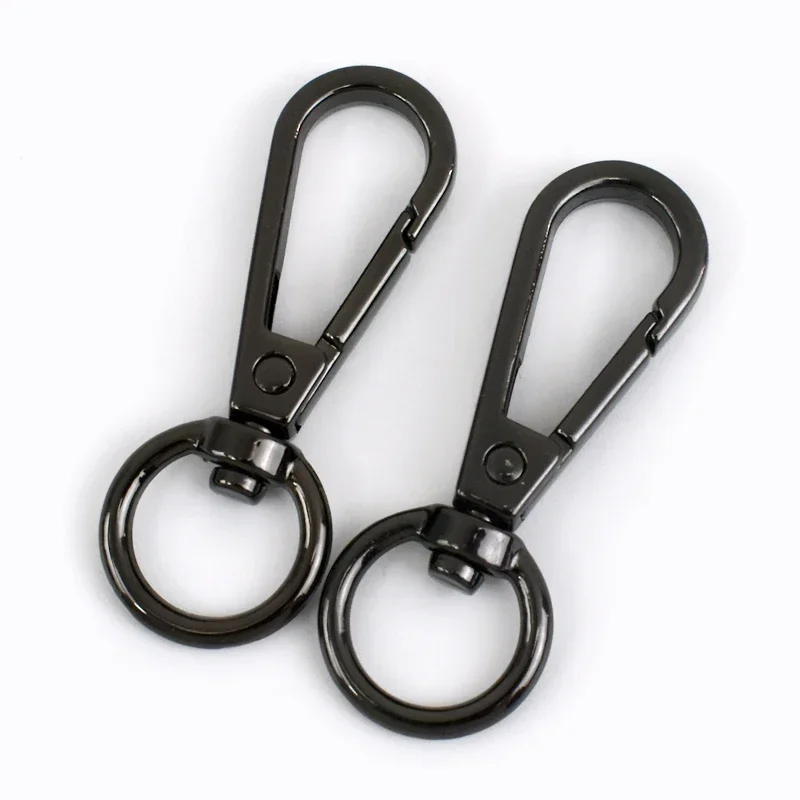 30 Fibbie Metalliche Girevoli Per Portachiavi - Clip Aragosta 32mm Per Borse E Fai Da Te