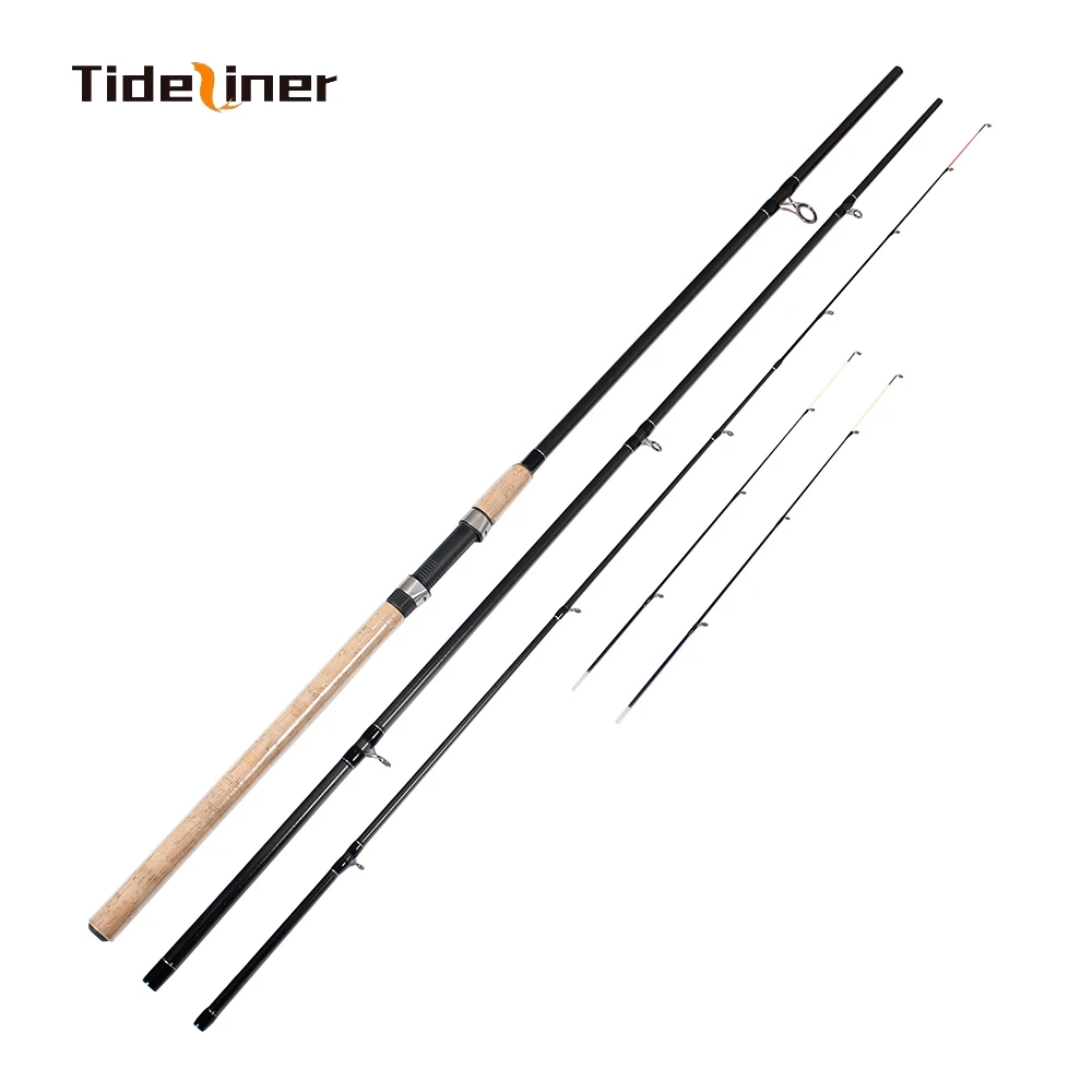 Fishing Rod Tideliner 3.6m 3.9m Feeder Fishing Rod 3+3 80-180g Carbon Fiber Spinning River Pole Cane