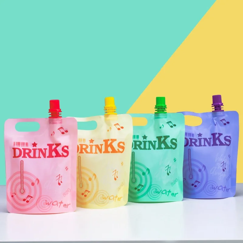 

Всасывающая насадка для напитков 300 шт./лот, стоячий мешок для напитков, герметичная упаковка, чай, гранулы, суп, соевое молоко, встряхивание фруктового сока