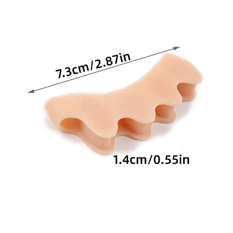 Toe Protector 4 Pcs Silicone Bunion Corrector Soft Gel Straightener Spacers Stretchers Care Tool Separator toe separators,toe corrector,toe spreader,finger toe separator,toe protectors