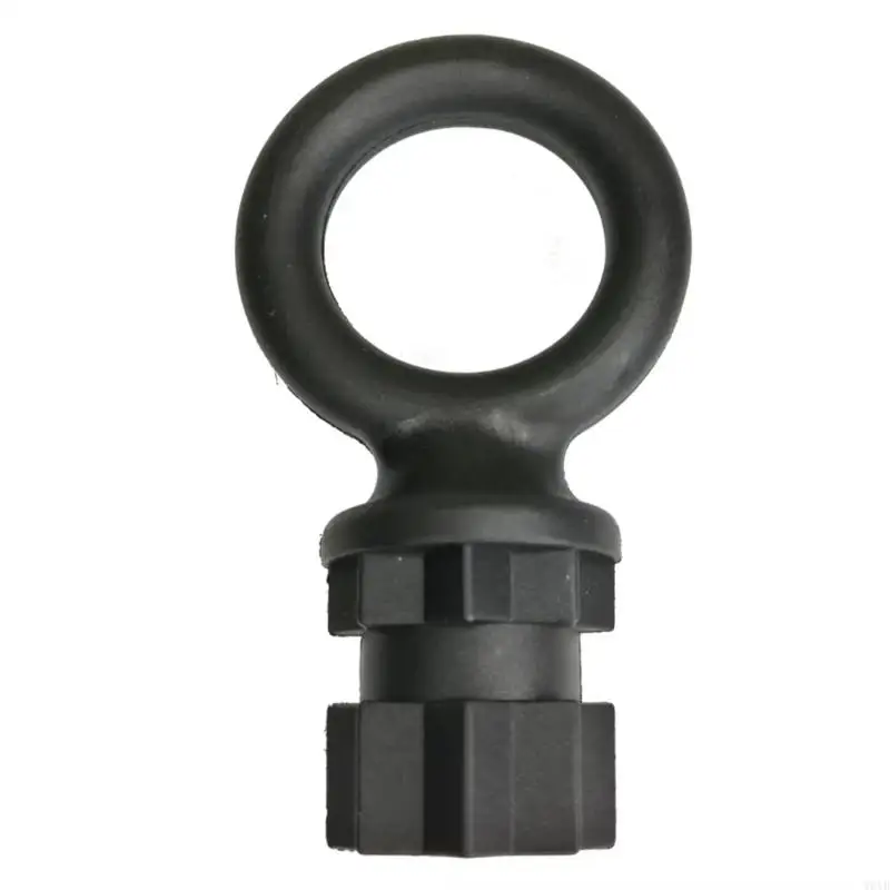 W0YB Boats Kayak Rope Adapter Fishing Rod Holder Round Mount Base Kayak Accessories