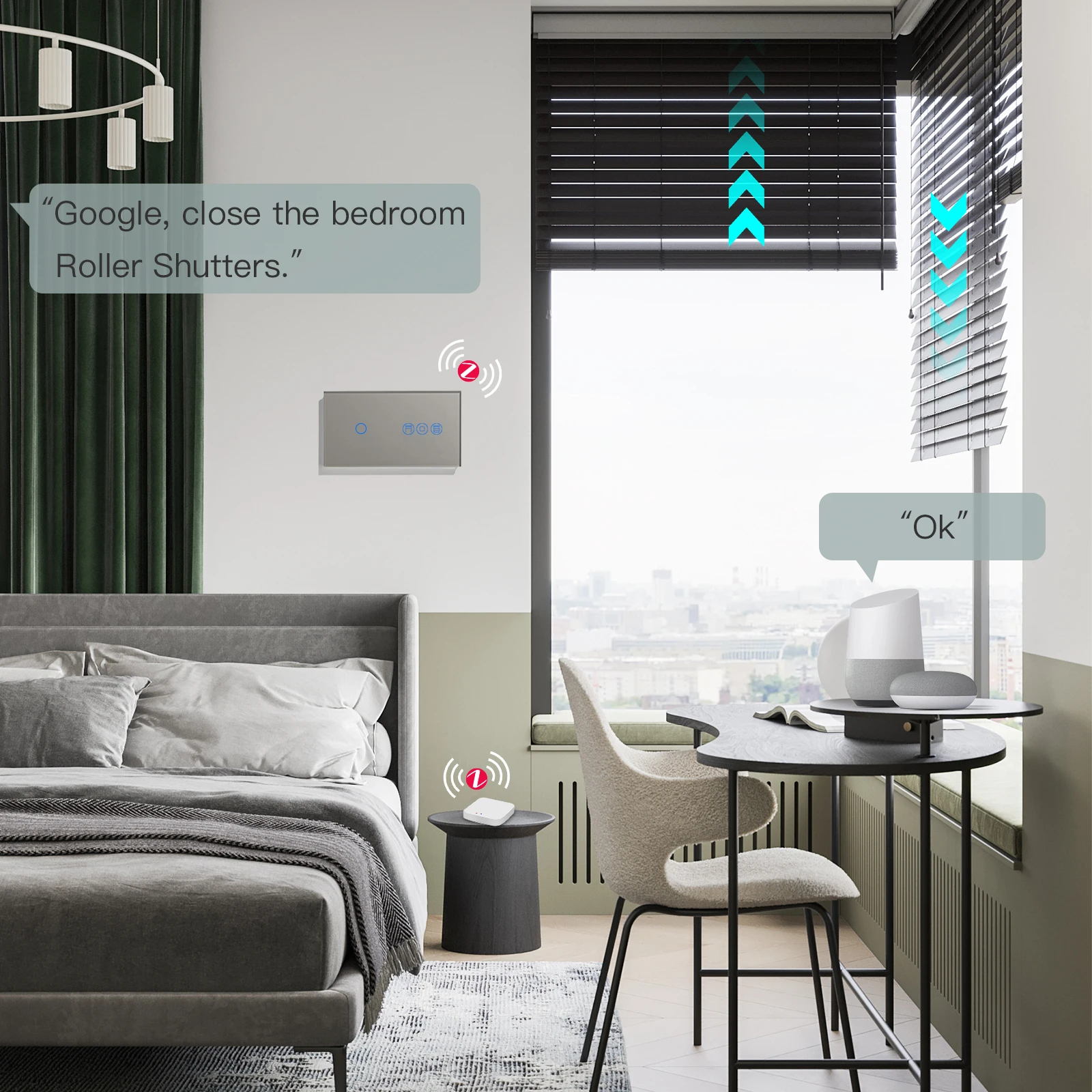 bseed smart zigbee tuya switches persianas eletricas motorizadas 03