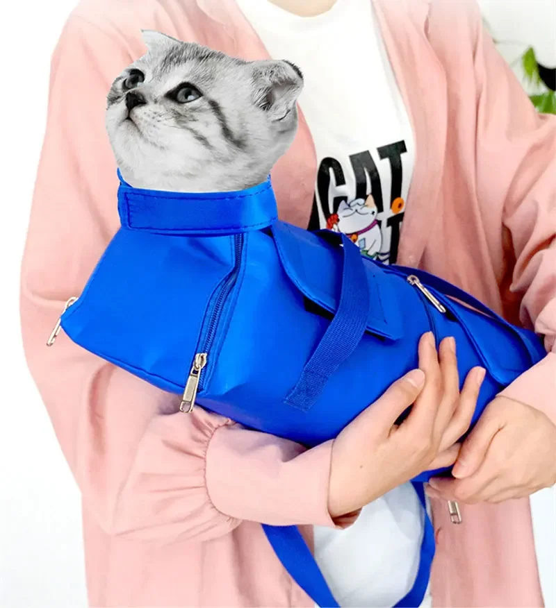 Feste Fixierungs- und Trimmtasche für Haustiere, Katzenpflege-Fixierungstasche, Katzenpflege-Tasche, Haustier-Tragetasche, Haustier-Rucksack – Detail 1