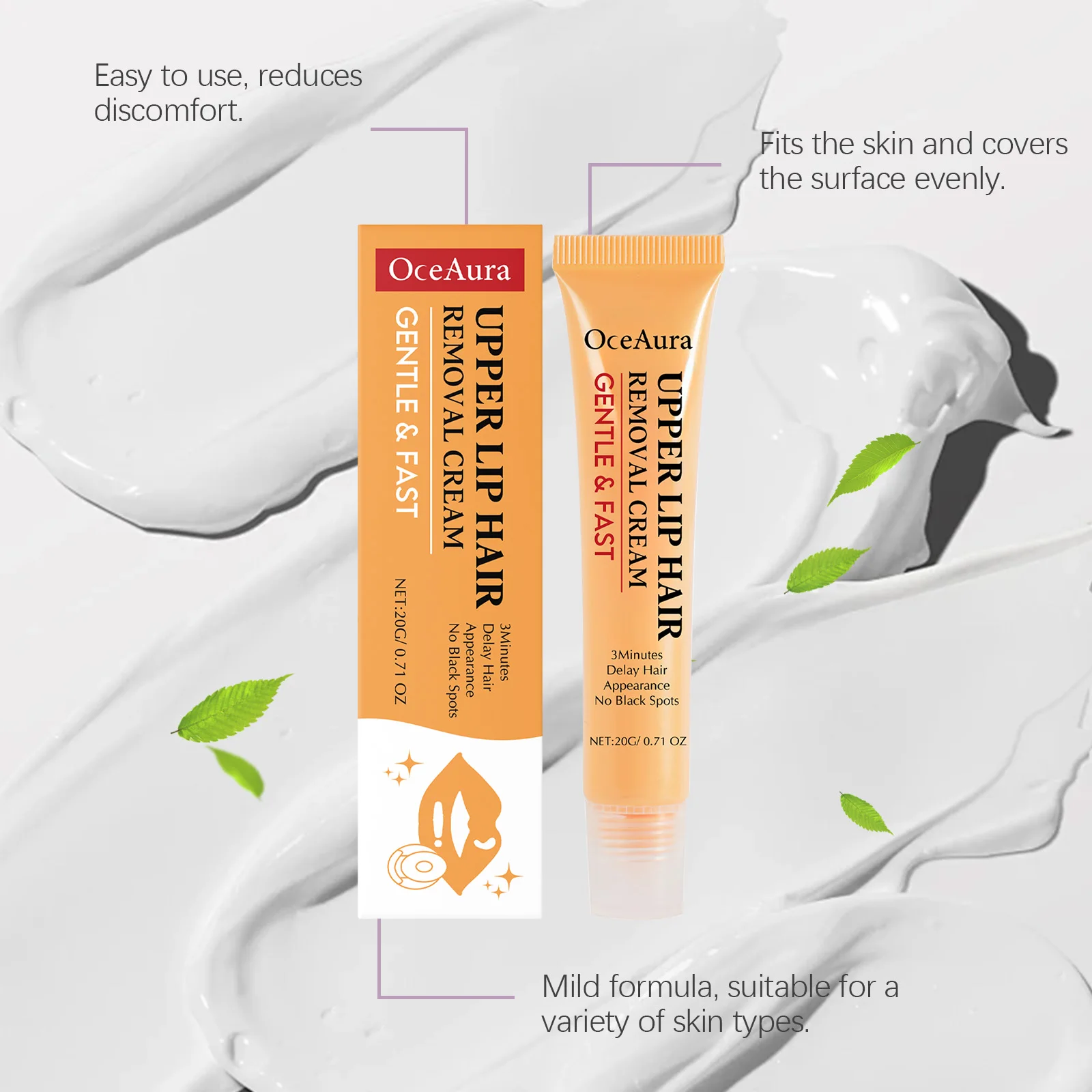 Crema depilatoria delicata per viso e ascelle lenitiva_voghion.com