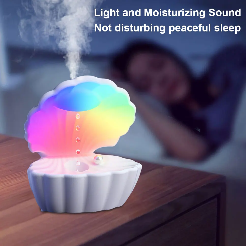 Shell Anti Gravity Humidifier Air Humidifier with BT Speaker Night Light for Bedroom/Baby Nursery/Living Room