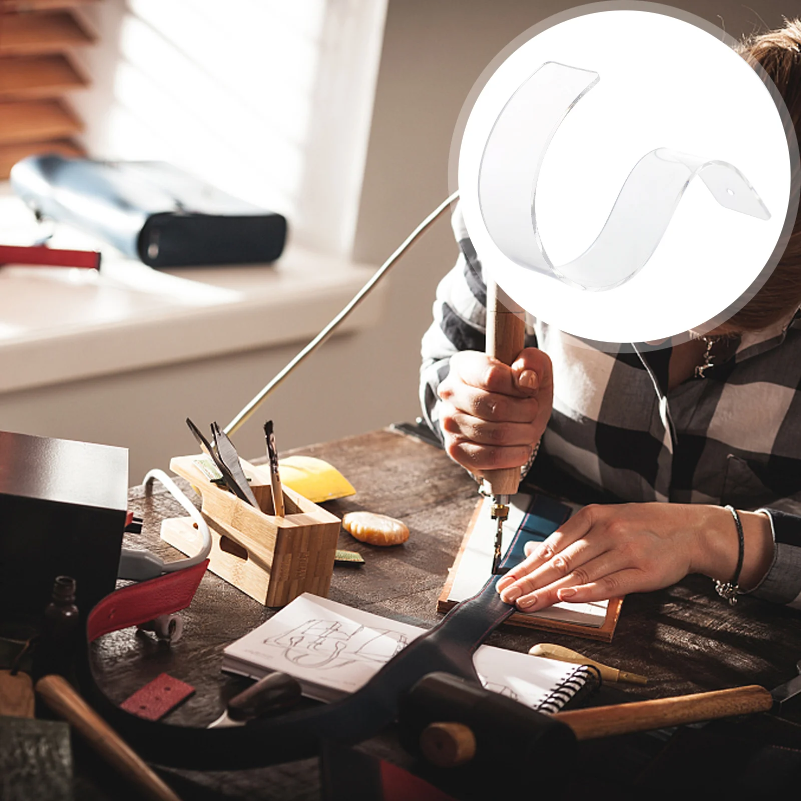 

2/5pcs Acrylic Belt Display Rack Shop Belt Display Stands Belt Storage Racks Acrylic Belt Brackets Belt Waistband Stand