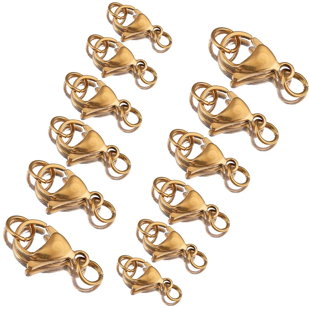 Lobster Clasps Hooks End Clasps Bracelet Necklace Connectors for DIY Jewelry Making Supplies 5