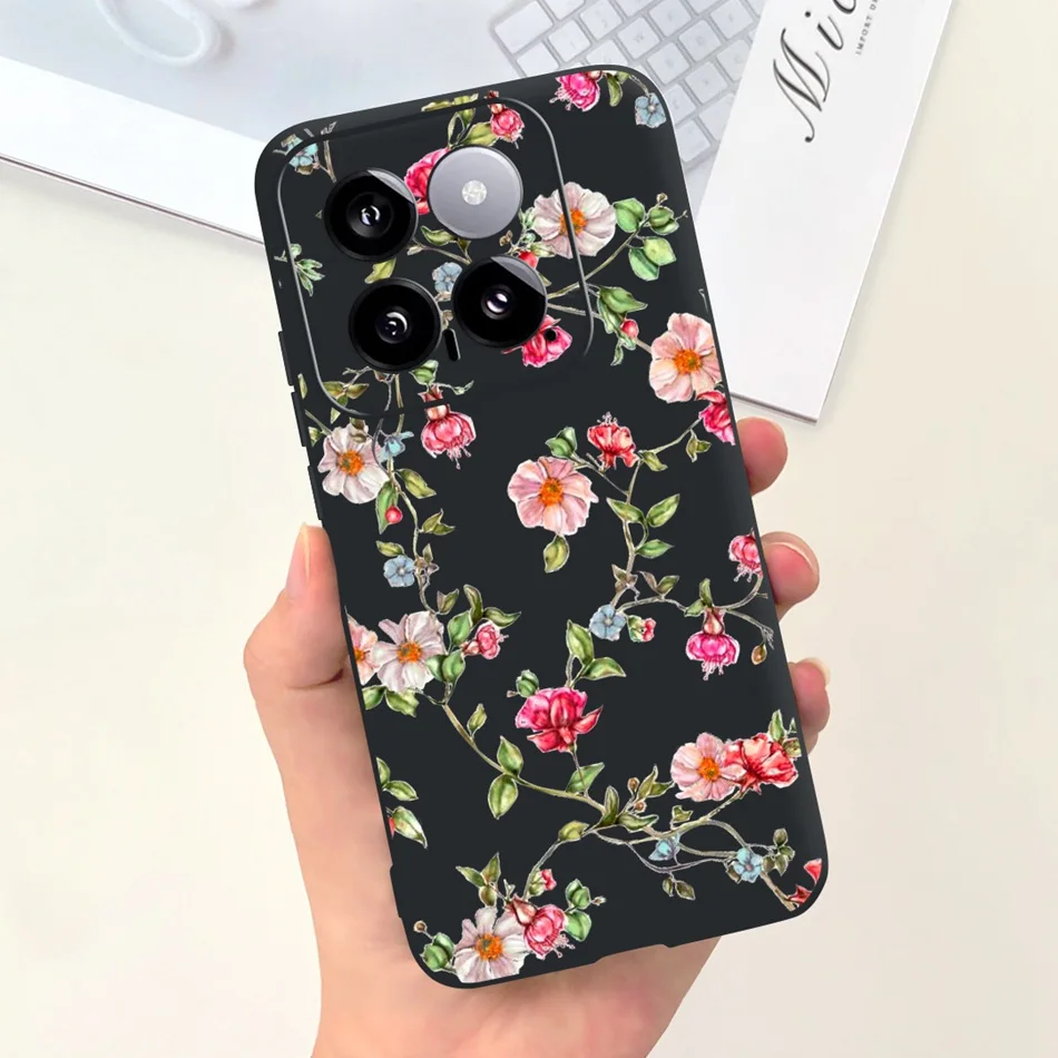 Sunflower Pattern Candy Color Soft Silicone Back Cover