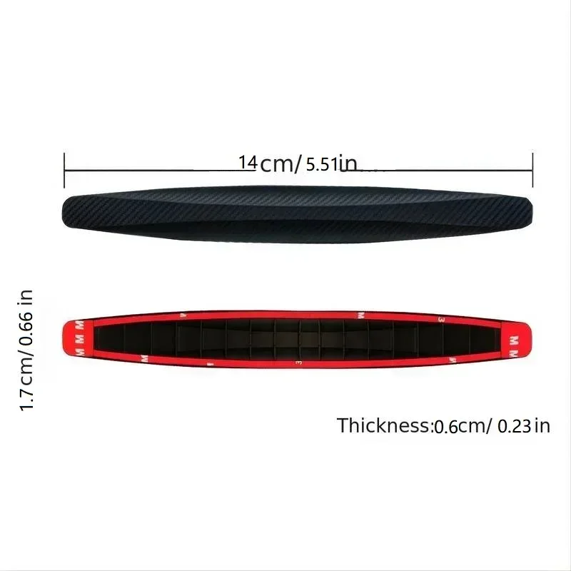Bumper Corner Protector 14x1.7cm Universal Front Rear Bumper Corner Protector Guard Car Anti-collision Protection Decoration Strip Auto Accessories