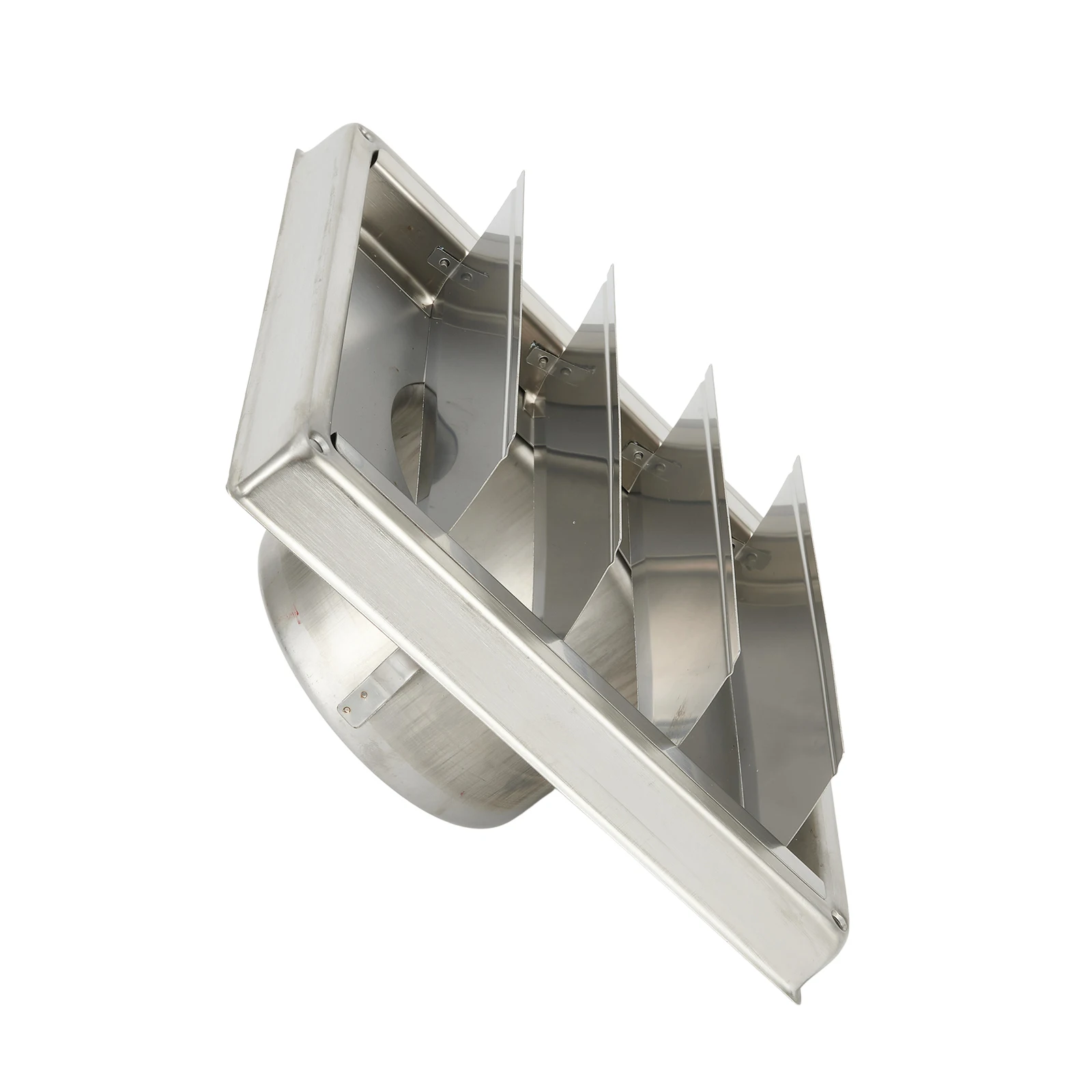 

100MM Stainless Steel Air Vent Exterior Wall Ventilation Cap Movable Square Air Outlet Kitchen Bathroom Wall Grilles Duct Cover