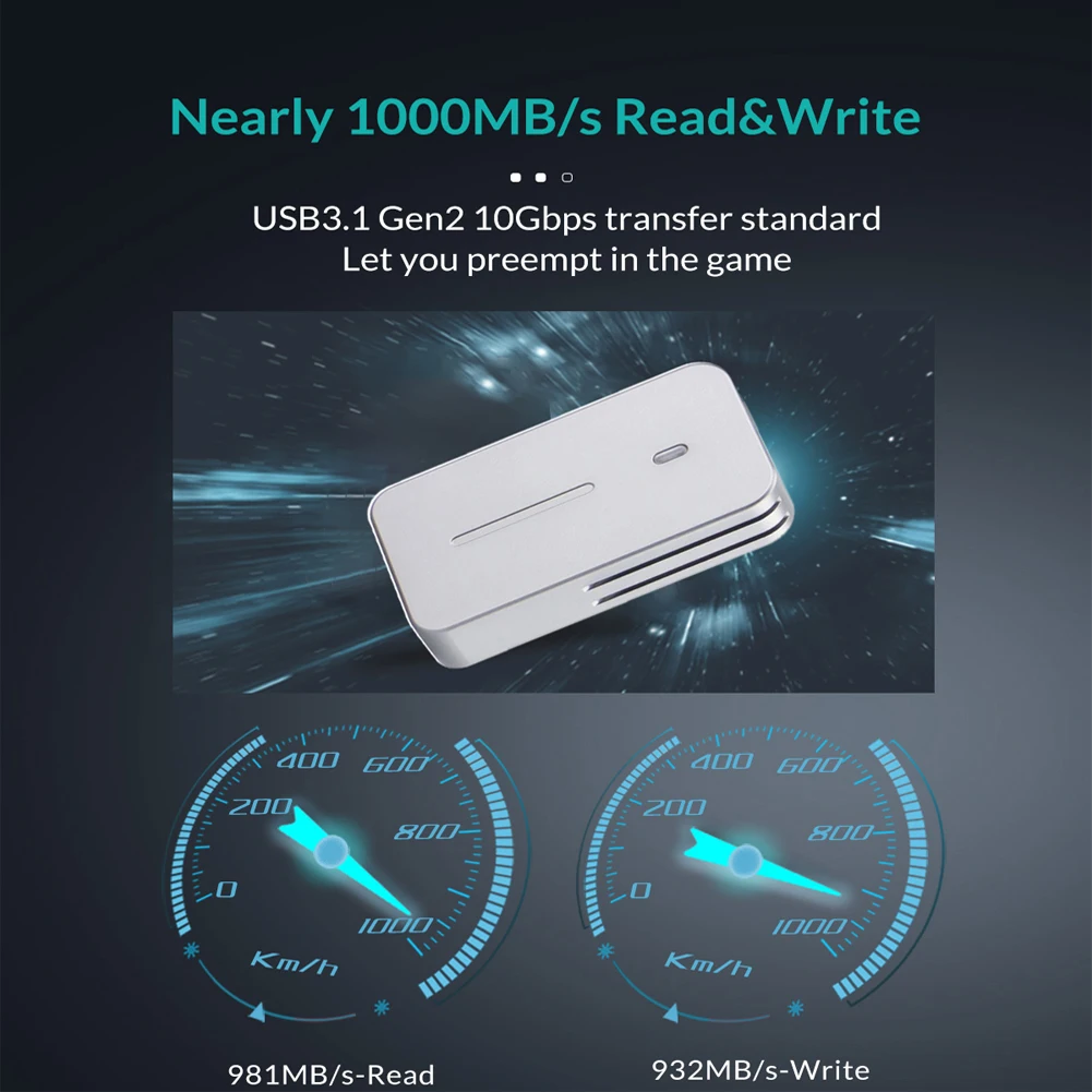 2230 NVMe SSD 인클로저, PCIe USB3.2 10Gbps 알루미늄 M.2 케이스 휴대용 외장형 솔리드 스테이트 디스크 박스 어댑터, UASP TRIM 지원