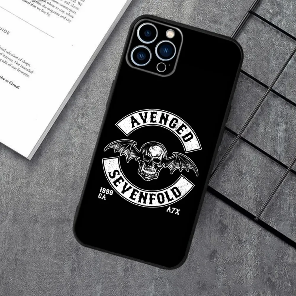 Avenged Sevenfold A7X Band Silicone Black Phone Case