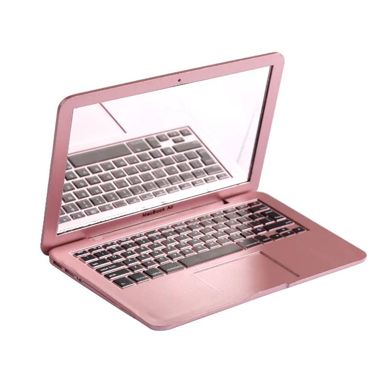 Cute Mini Makeup Mirror Funny Laptop Shape Compact Folding Hand Pocket Cosmetic Personalised |