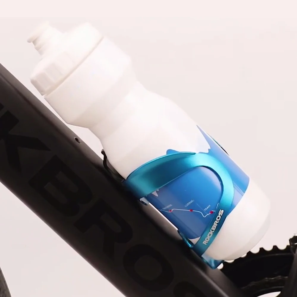 Description Picture 5 of itemROCKBROS Bicycle Aluminium Alloy Adjustable Water Bottle Cage Mountain Bike Cycling Bottle Holder Ultralight HandleBar Mount