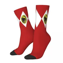 MMPR Red Ranger With Coin Socks Male Mens Women Summer Stockings Printed