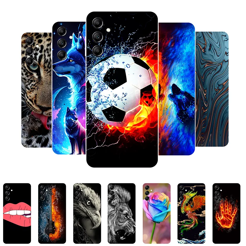 Per Samsung A35 5G Custodia Calcio Custodie Posteriori In Silicone Morbido Per Samsung Galaxy A35 A 35 5G Cover Per Telefono Galaxya35 Etui Fundas