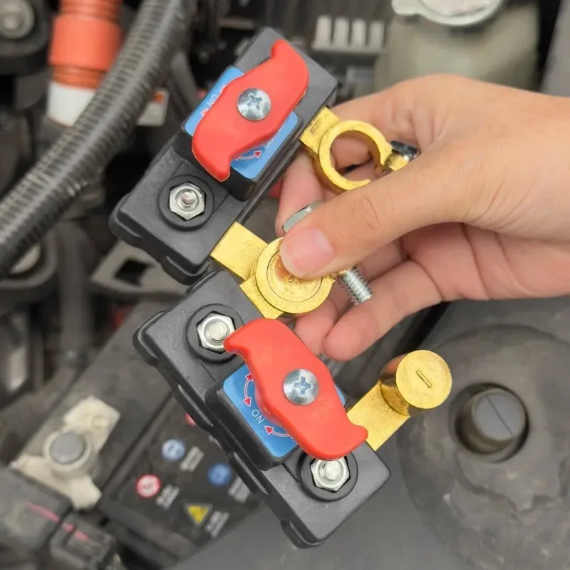 Zinc Alloy 12V 24V Dual Voltage Battery Master Cut Off Switch Structure Negative Pole Disconnect Tool Free Knob PCB Design