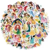 50PCS Disney Cute Cartoon Princess Stickers DIY Diary Laptop Luggage Skateboard Graffiti Decals Classic Toy 3