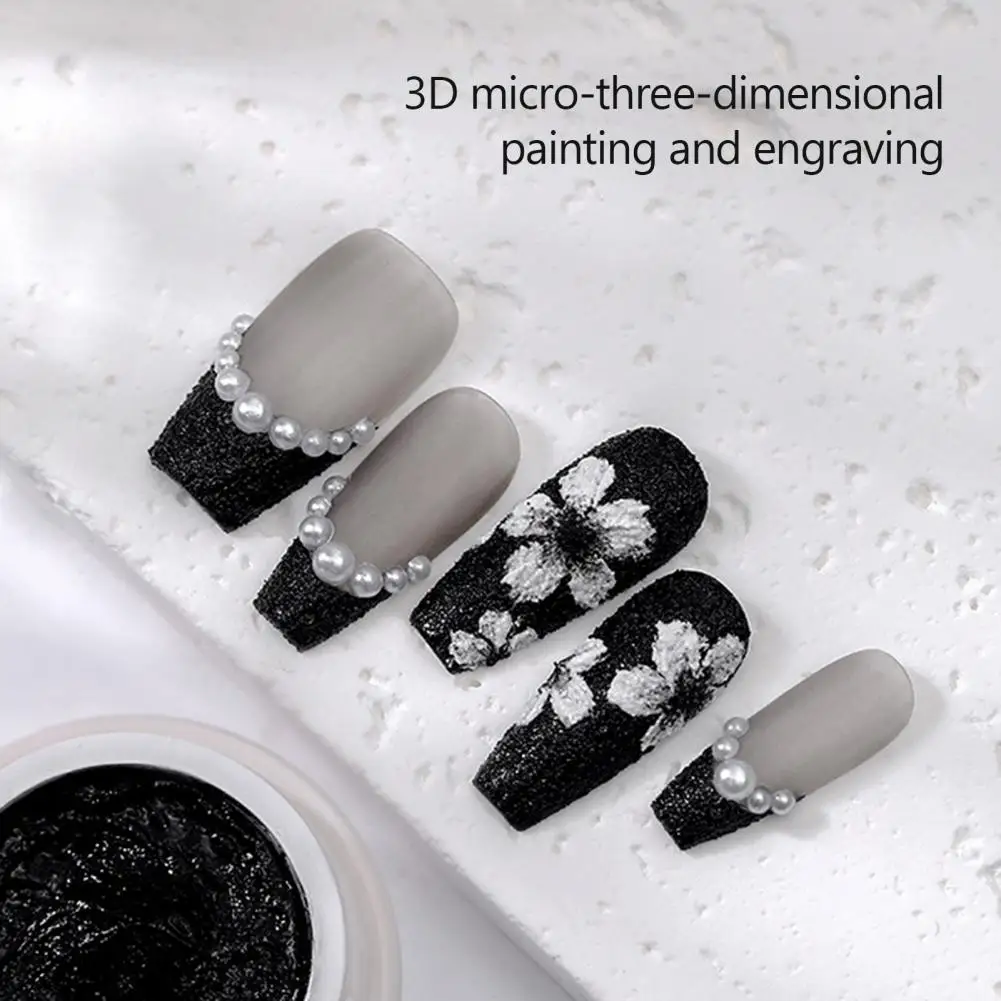Practical Painted And Carved Portable 3D Design Manicure Gypsum Glue Multifunctional Gel Nail Polish Manicure Store Supply