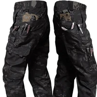 Pantalon de travail tactique pour hommes, Cargo d'extérieur, multi-poches, imperméable, vêtements de travail en plein air, de randonnée, nouvelle collection automne printemps 4