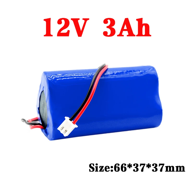 Nuovo pacco batteria 12V 18650 batterie ricaricabili agli ioni di litio 3000mah 3S1P con scheda di protezione celle al litio BMS + caricabatterie 12,6V - immagine 3