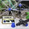 1/4" Garden Irrigation Watering Kit 8-hole Dripper with Stake Adjustable Sprinkler 6mm Quick Push Slip Lock Outdoor Drip Sprayer 5