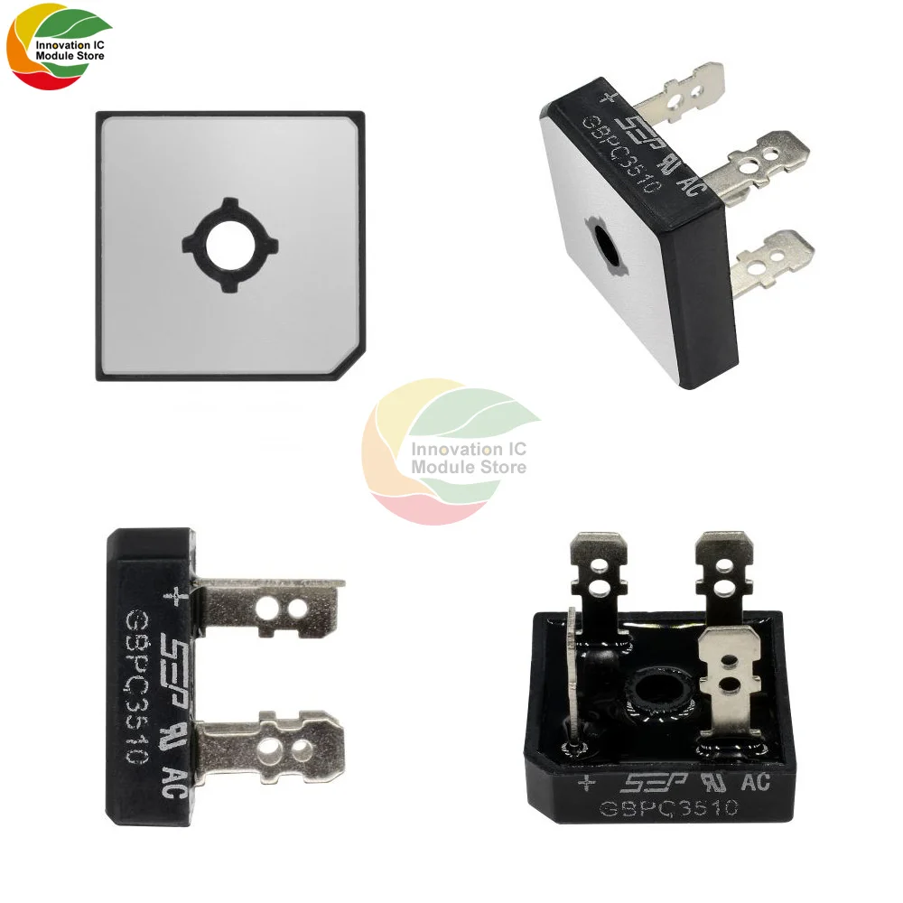 GBPC3510-1000V/35A-bridge Rectifier Rectifier Bridge Stack In-line Square Bridge With Heat Sink Power Diode