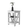 Clio Auxiliary Table Living Room End Table with Two Shelves Home Furniture 6