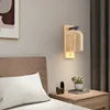 Natural Stone LED Wall Lights Bedroom Living Room Office Hotel Aisle Wood Sconce E27 Bulb With Switch Drop Shipping 3