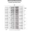 Pantry Cabinet,59" Tall White Kitchen Storage Cabinet with 2 Doors and Adjustable Shelves, Food Storage Freestanding Cupb 2