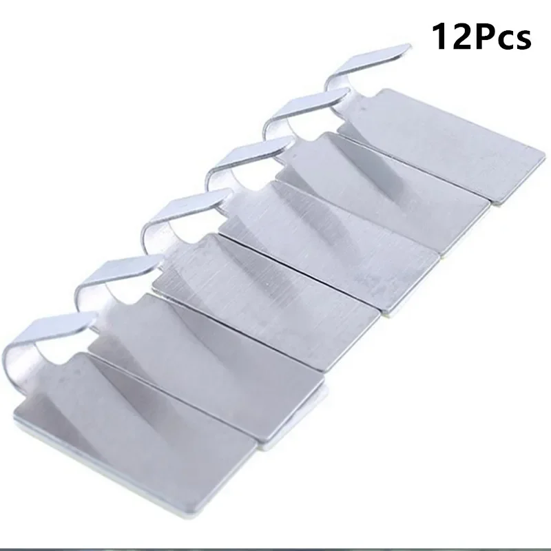 Ganchos adhesivos de acero inoxidable para colgar en la pared, colgador para  colgar ropa, sombreros, bolsas, llaves, 6/12 piezas - AliExpress