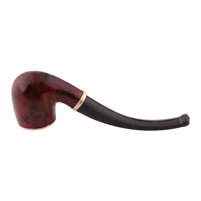 Detachable Factory Direct Resin Wood Leopard Print Portable Washable Smoke Tobacco Smoking Pipes Accessories