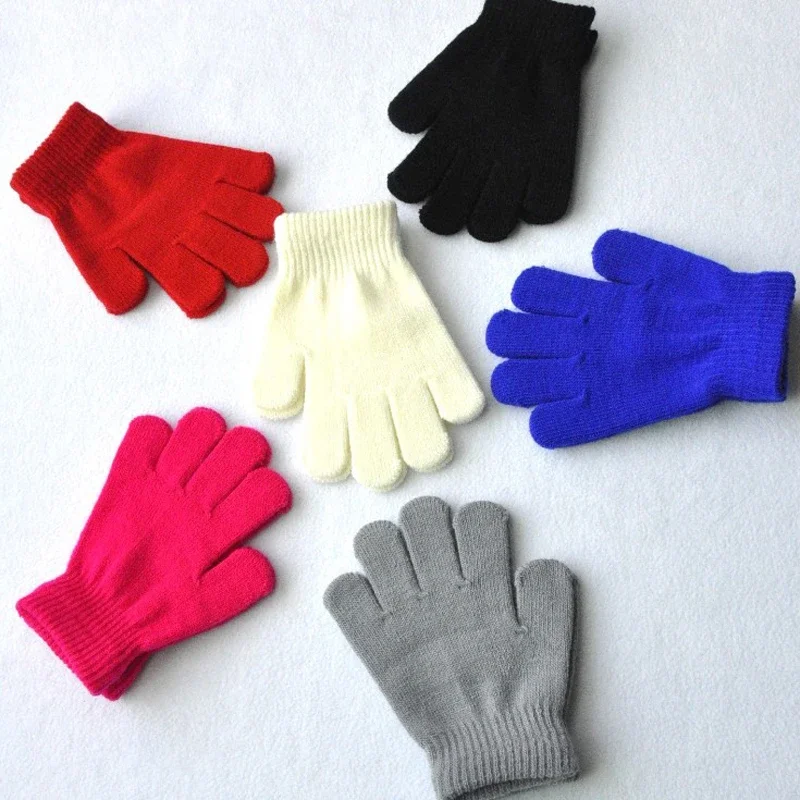 For 6-10 Years Old Kids Boys Girls Winter Cold and Warm Gloves Children Gloves 4