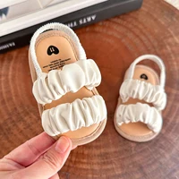 Baby Boys Girls Sandals Soft Sole Summer Infant Wedding Dress Flat Shoes Beach Sandal Newborn Crib Shoes First Walkers 5