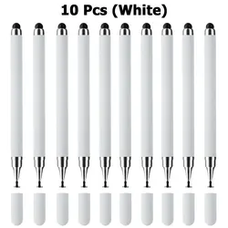 Universal 2-in-1 Stylus Pen Set - Enhanced Drawing & Touch Experience for Tablets and Phones (10-Pack) (White - 10pcs)