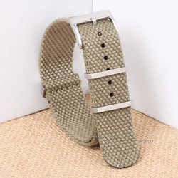 Premium Nylon Waterproof Sport Watch Strap - High - Quality Wristband - 22mm (Khaki 2)
