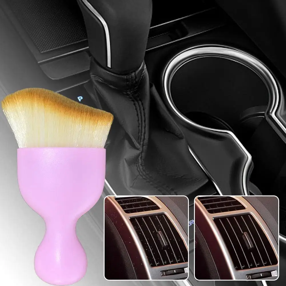 

1 Pcs Car Clean Brush Air Conditioning Air Outlet Dust Bristle Dust Brush Removal Tool Brush Collector Tool Soft Clean D6N4