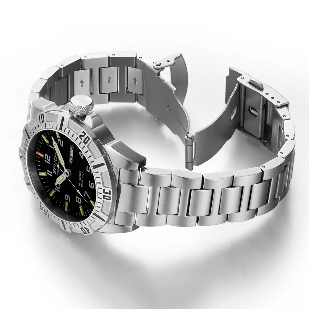 epoch men quartz watch 43mm military wristwatch luminous tubes 10atm waterproof sapphire dual calendar week date EPOCH Men Quartz Watch 43mm Military Wristwatch Luminous Tubes 10ATM Waterproof Sapphire Dual Calendar Week Date 6
