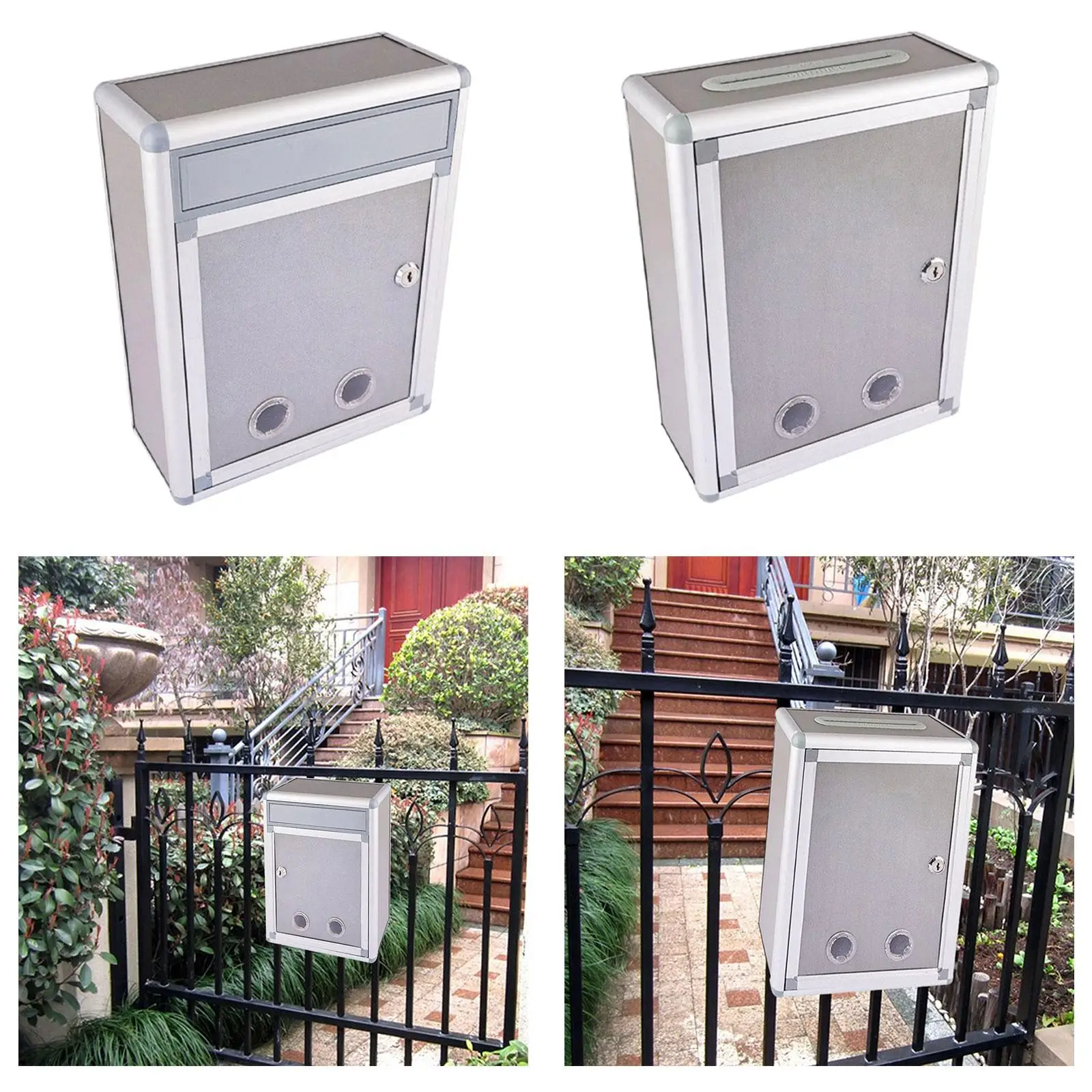 Wall Mounted Mailbox Locking Mailbox Newspapers Outside Mails Suggestions Large Capacity Drop Box for Residential Buildings wall mounted mailbox locking mailbox