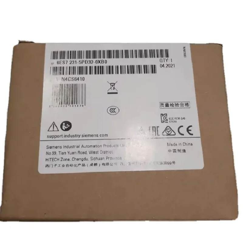 Modulo Muslimate Plc Simatic S7-1200 Ingresso Analogico, Sm 1231 Rtd, Modulo Rtd 4Xai 6Es72315Pd320Xb0