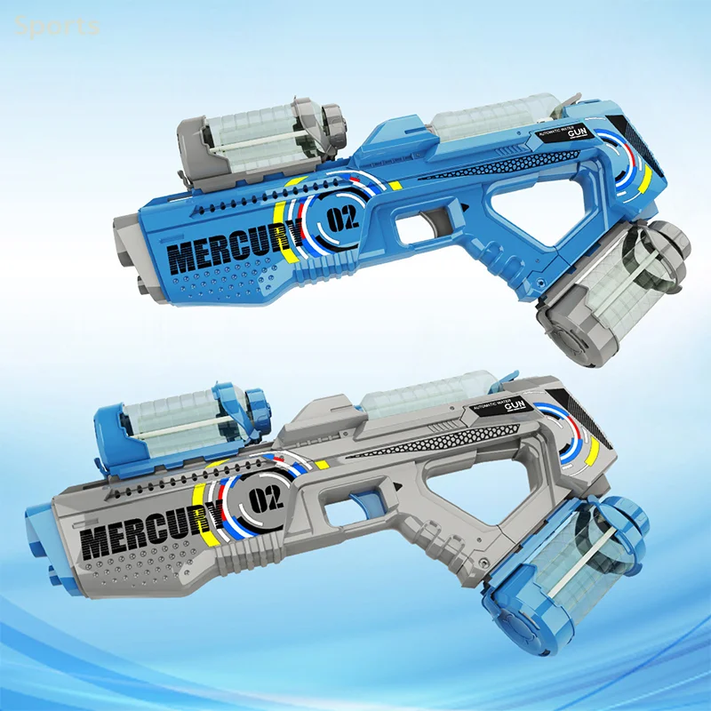 1/5 Set Outdoor Water Playing Toy For Kid Mercury M2 Fully Automatic Water Handheld Manual Watergun Toy Entertainment Games