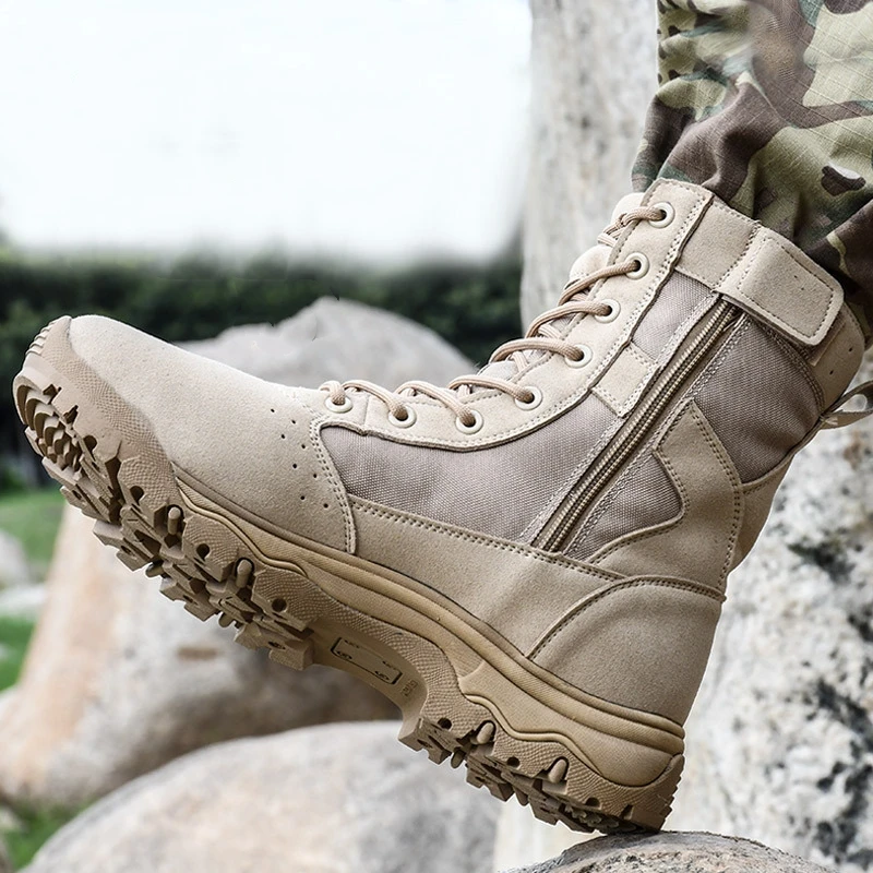 

Outdoor Desert Climbing Hiking Shoes Men Women Field Army Training Tactical Boots Military Work Combat Boots Winter Shoes Man