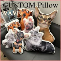 Photo Custom Shape Pillow Case DIY Pet Cushion Toys Dolls Stuffed Animal Dog Cat Picture Pillow Customization Sofa Car Cushion 1