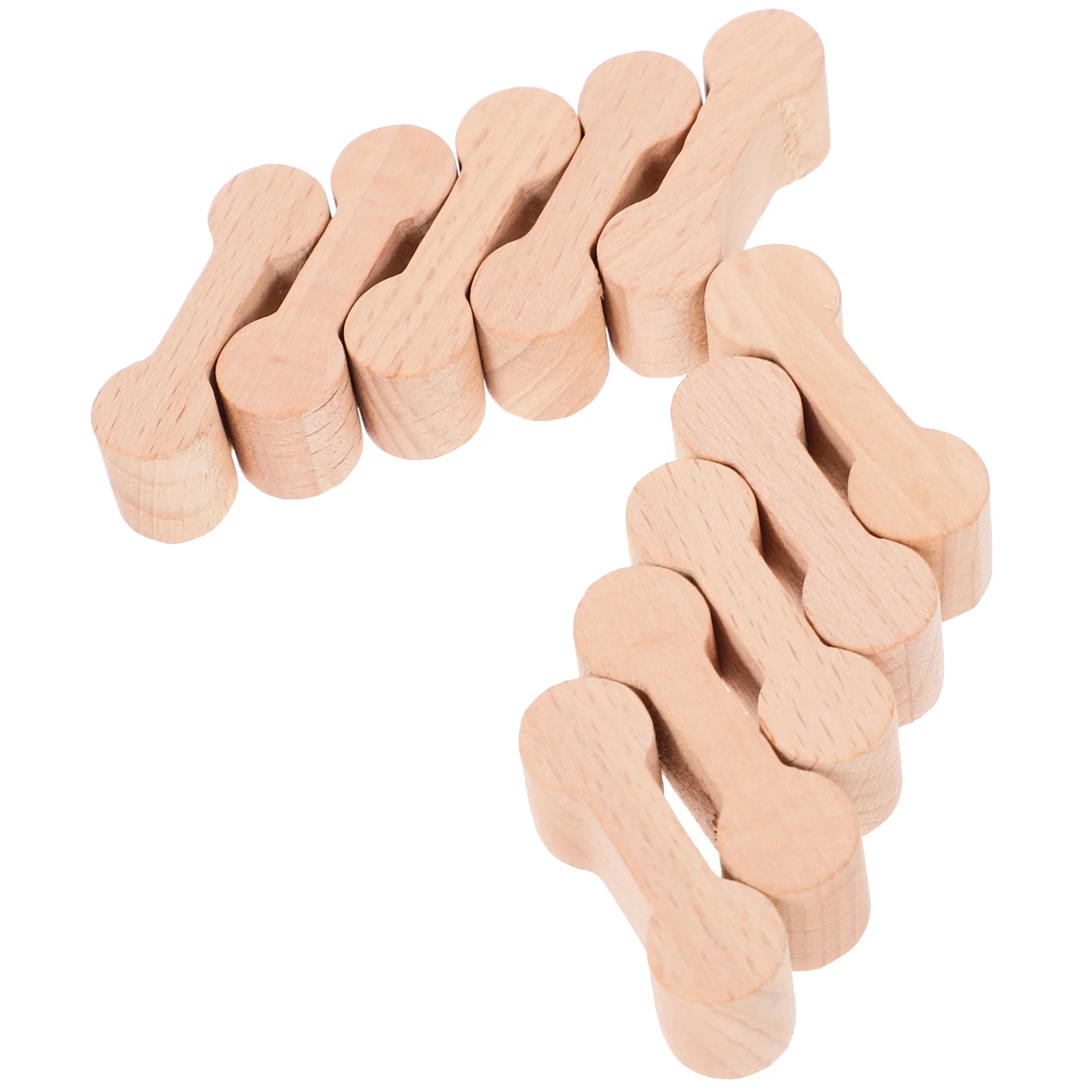 10 Pcs An Fittings Train Track Connector Railway Buckle Model Wooden Accessories Kids Pretend For DIY Child