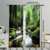 2Pcs Forest Curtains Spring Nature Landscape Theme In Tropical Forest Decorative Curtains For Bedroom Living Room A 5