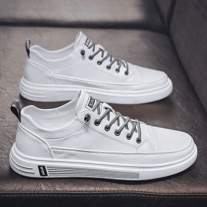 Men's Shoes 2022 Free Shipping Men's Leather Sneakers Casual Shoes