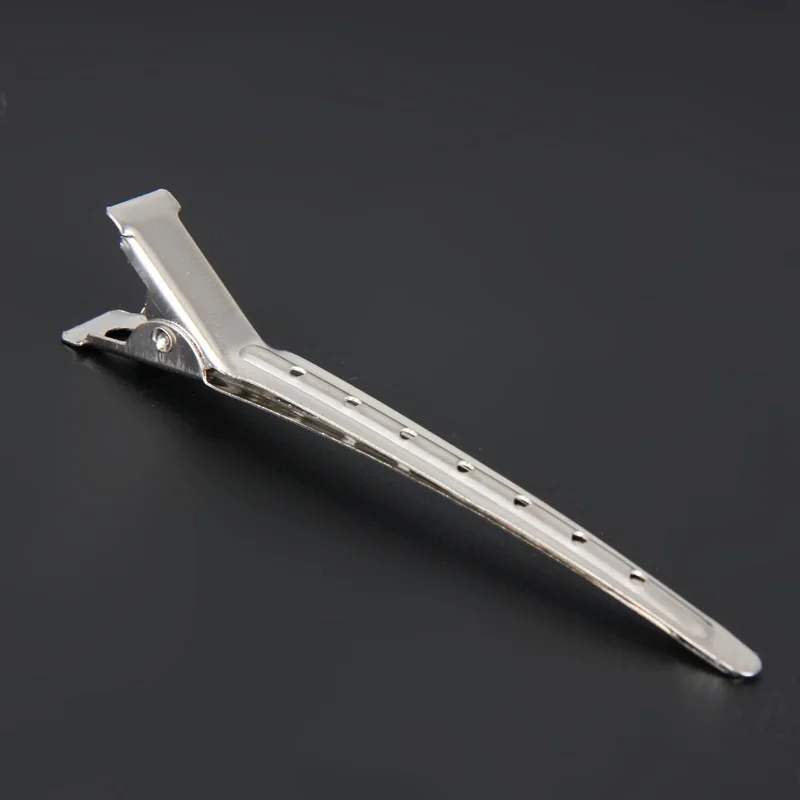 10PCS Partition Hair Clip Spring Hairdressing Tools for Girls Stainless Steel Duckbill Clip Type Styling Accessories