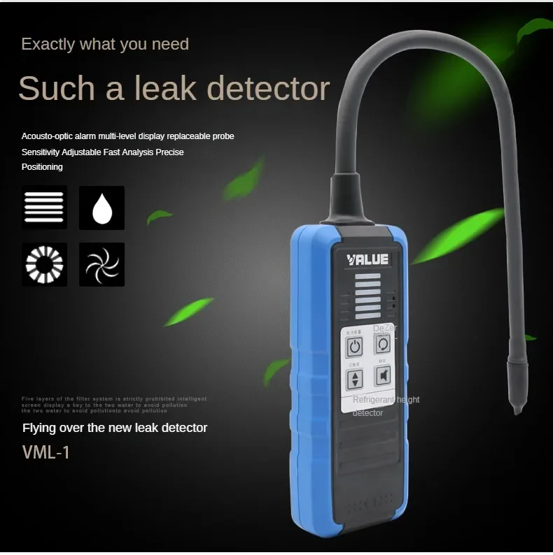 Fly-by leak detector VML-1 refrigerant R22/410a/R32 Snow automobile air conditio