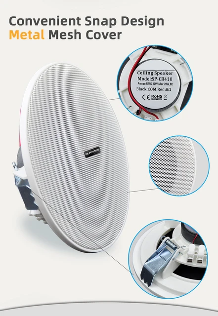 Herdio ブルートゥース 天井取付型スピーカー 天井 埋め込み