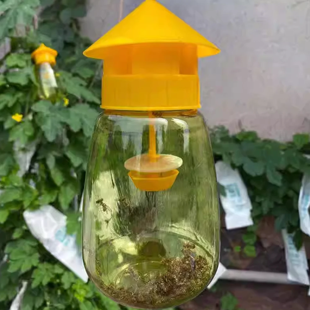 Fruit Fly Trap Yellow plastic drosophila trap anti fly fruit killer catcher orchard insect pest control products